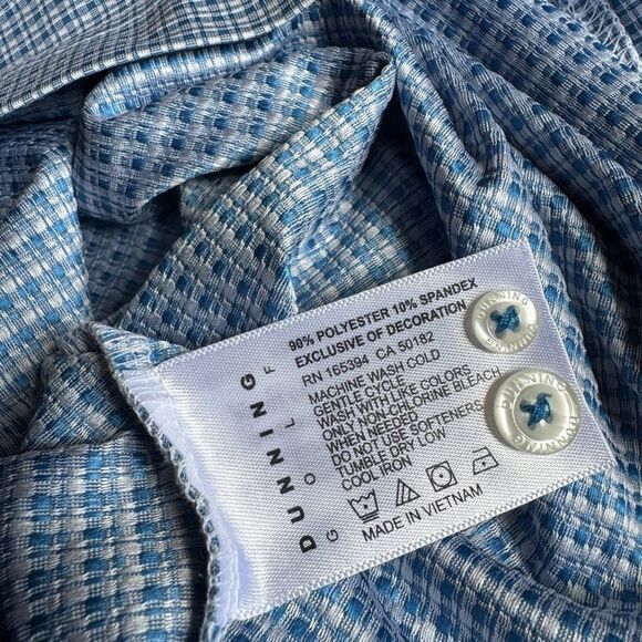 Dunning Golf Mens Golf Performance Polo Shirt in Blue Size XL - Picture 7 of 7